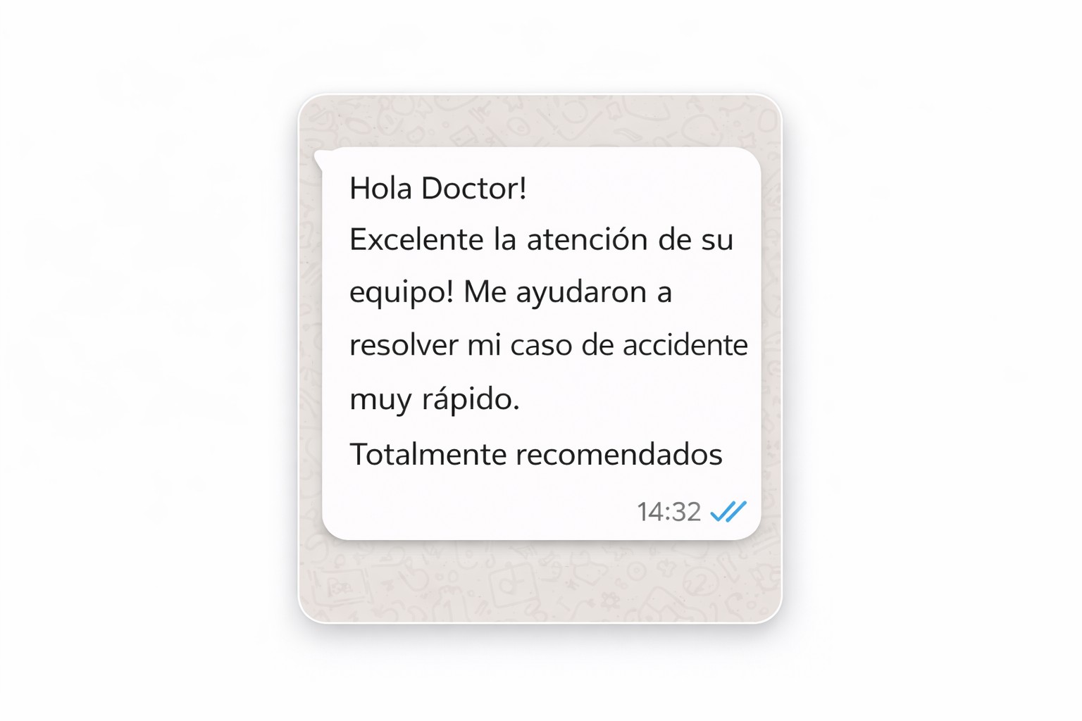 Testimonio cliente WhatsApp 1
